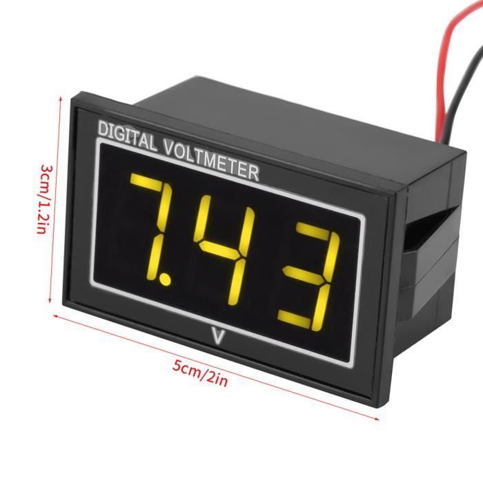 Multimètre digital Multimètre Électronique Numérique LCD Testeur Électrique  de Courant de Résistance de Tension-LISA - Cdiscount Bricolage