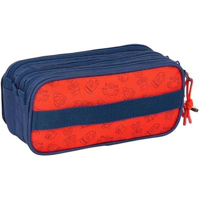 SUPER MARIO World - Sac à dos scolaire adaptable au chariot, idéal pour les enfants de différents âges, confortable et polyvalent, qualité et résistance, 32 x 15 x 42 cm, couleur bleu SUPER MARIO World - Sac à dos scolaire adaptable au chariot, idéal pour les enfants de différents âges, confortable et polyvalent, qualité et résistance, 32 x 15 x 42 cm, couleur bleu