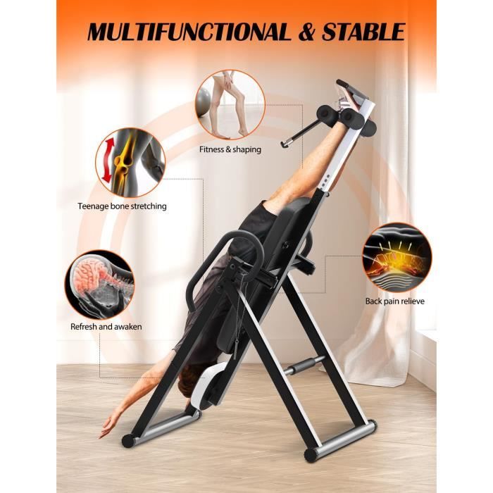 Table d'inversion Pliable 6 en 1 YOLEO Banc d'inversion réglable et