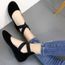 Ballet Bout Fermé Couleur Unie Chaussures Plates Bout Rond Bride Croisée Pompes Sandales Loisirs Confort Flat uirend Chaussures Femme Ballerines 