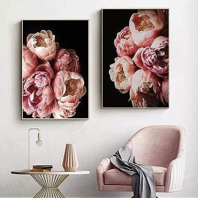 Tableau Avec Fleurs Modernes Impression Sur Toile Moderne Art Mural Grande Impression Sur Toile Fleur Blanche Arbre Tableau Decoration Murale 100x50cm, Sans - Maison Tableaux Fleurs Haut De Gamme