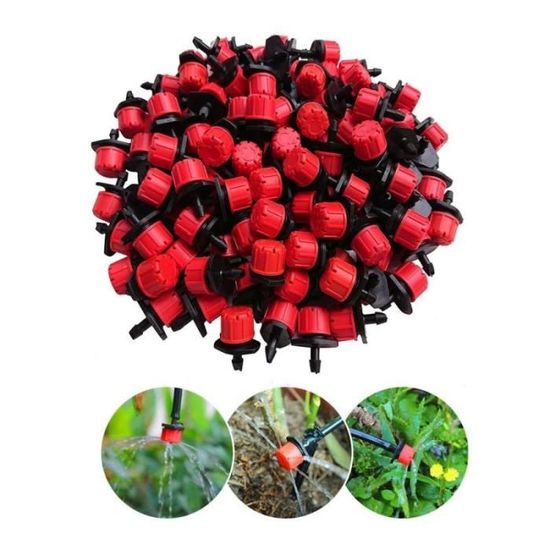 Tuyau Goutte à Goutte Suinga 16mm X 100m + 200 Goutteurs Réglables - Irrigation Jardin, 0-70 L/h