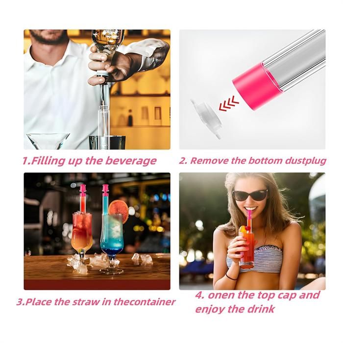 Paille à Shot, Porte-shot, Paille Réutilisable, Paille De