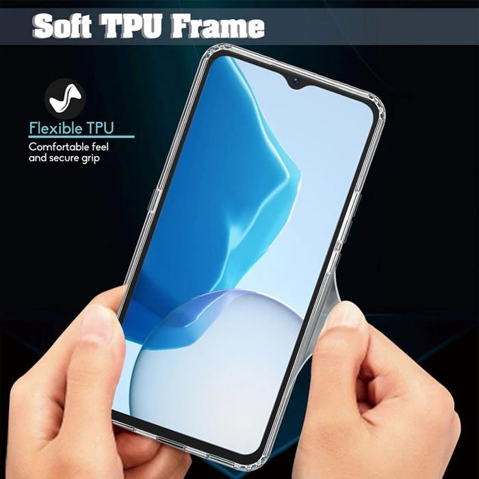 KJYFOANI Coque 2 Pièces Verre Trempé Protection écran Pour Doogee Note 59, Transparente Ultra Mince Souple Silicone TPU Case Antichoc Etui Housse Pour Doogee Note 59 (6.75") - XV52