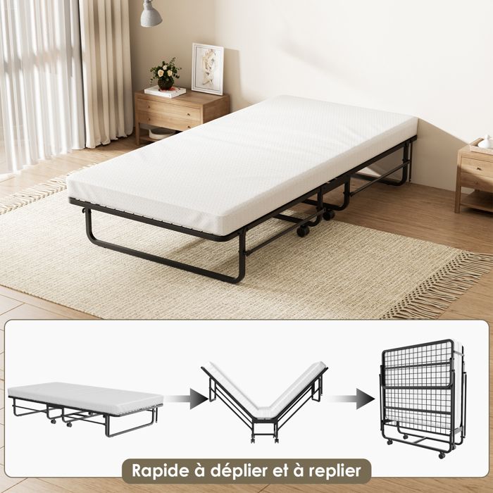 Lit Pliant 90x190 Confortable