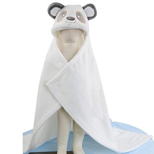 Serviette De Bain à Capuche Bébé Avec éponge - Super Absorbante, Douce - Pour Nouveau-né 0-3 Ans - Cadeau Naissance