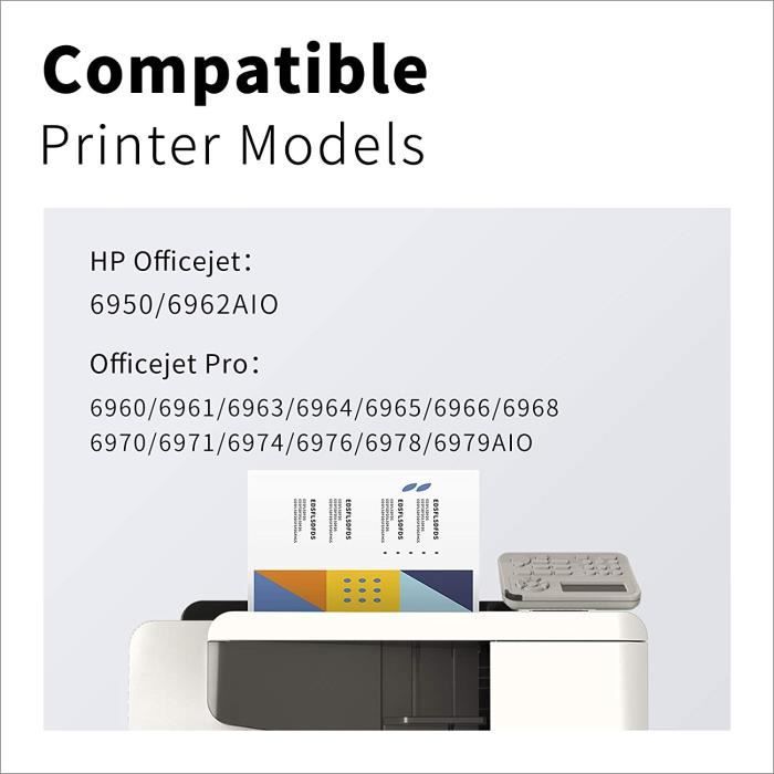Cartouche d'encre compatible pour HP 903XL pour HP Officejet 6950 HP  Officejet Pro 6960 HP Officejet Pro 6970 - Cdiscount Informatique