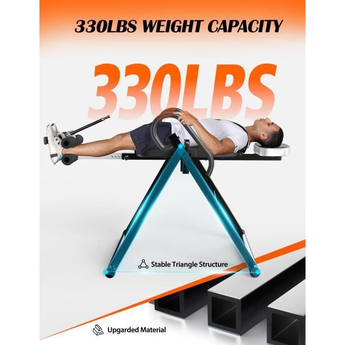 Table d'inversion Pliable 6 en 1 YOLEO Banc d'inversion réglable et