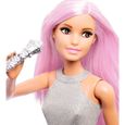 Poupée Barbie Métiers Pop Star - Barbie - FXN98 - Cheveux roses - Micro - Jouet enfant-3