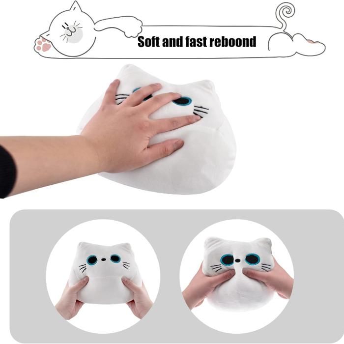 Peluche chat blanc kawaii • Ma Peluche