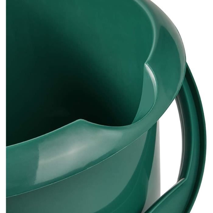 keeeper Seau avec Graduation Intégrée et Poignée Ergonomique, 10 L, Mika Eco Line, Eco Bleu