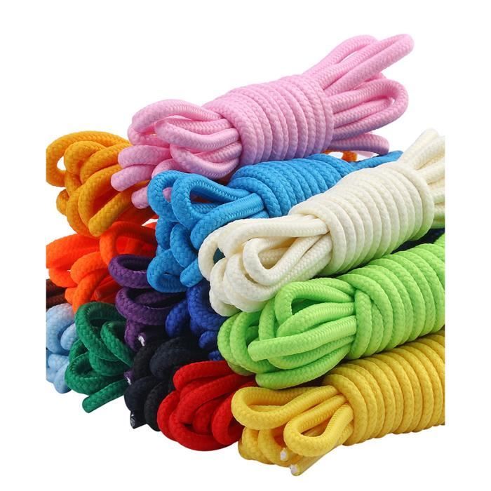 BIGOOD Lacets Ronds 2 Paires pour tout Type de Chaussures Baskets