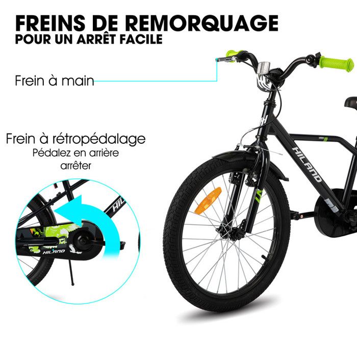 Roues D'entraînement Pour Vélo Enfant – Stabilisateurs Réglables En Acier, Antidérapants, Faciles à Monter Sur Vélo Adulte Ou Enfant