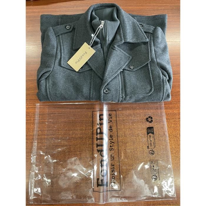 Manteau Matelassé Homme D'hiver - Coupe Grande Taille, Rembourrage - Neuf Avec étiquettes