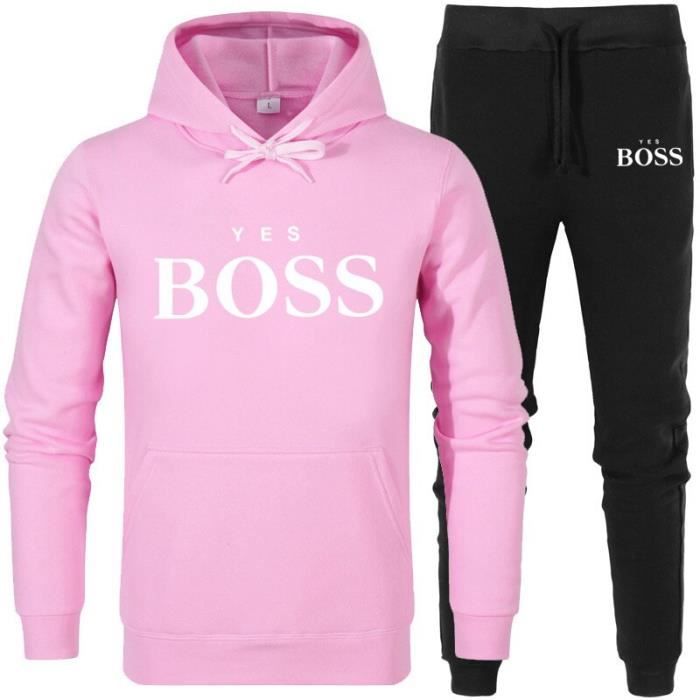 Survetement femme Boss Sportswear Blanc Fitness Respirant