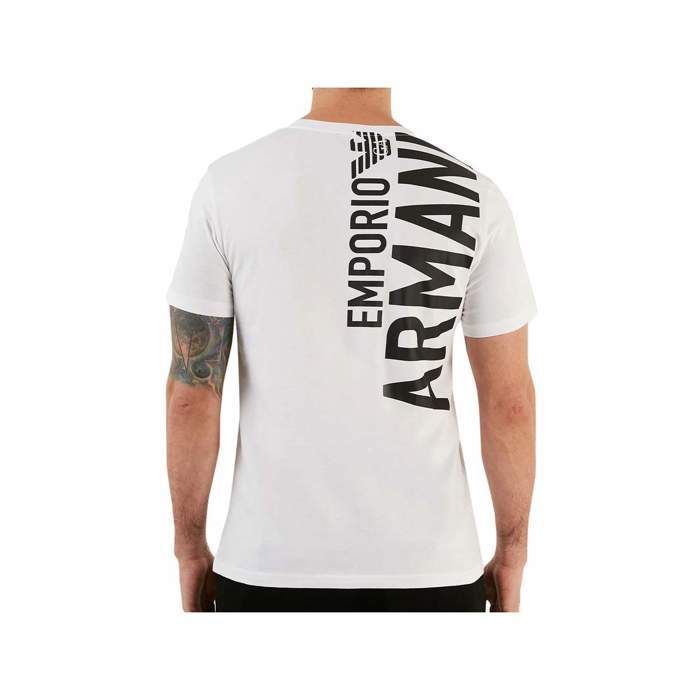 T shirt armani blanc sales