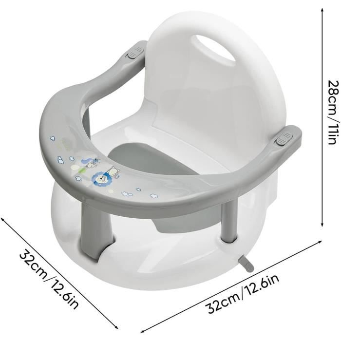 Baignoire pour bébé Siège annulaire Bébé Enfant tout-petit Enfants Chaise  de sécurité antidérapante