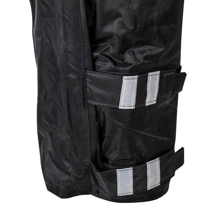 Combinaison Antipluie Motard Nylon Étanché Réfléchissante Bleue Taille L - A-PRO