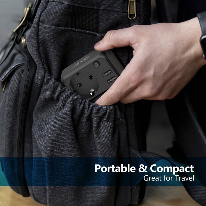 Prise Multiple USB, Mini 3 en 1 Chargeur USB Multiprises Murale 16A ...