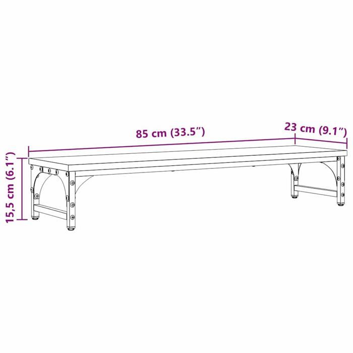Support Surélevé Pour Écran PC - 2 Niveaux, Hauteur 10.9 Cm, Organisation Bureau - 10