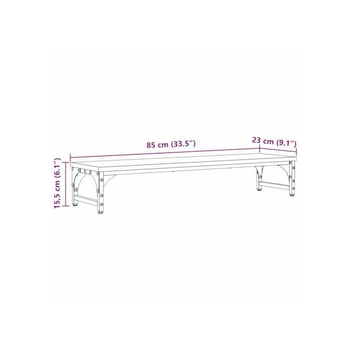 Support Surélevé Pour Écran PC - 2 Niveaux, Hauteur 10.9 Cm, Organisation Bureau - 9