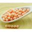 100 Perles ronde nacré acrylique orange 4 mm