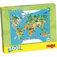 Puzzle Carte du monde - HABA - 100 pièces - Pour enfants de 6 ans et plus-0