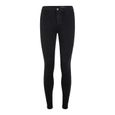 Jeans femme Noisy May nmella - noir - taille très haute - jambe fine - coton mélangé-0