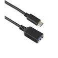 TARGUS Adaptateur USB-C vers USB-A(f) 3.1 - 1ere génération 5Gbps - Câble 15cm 3A - Noir-0