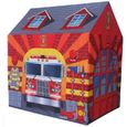 Tente de jeu pour enfants - pompiers - 102x72x95 cm-0