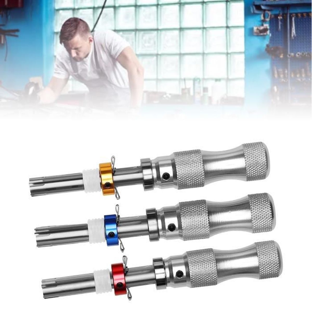 Clé à tuyau en aluminium Stark USA 3PCS Clé à Burundi