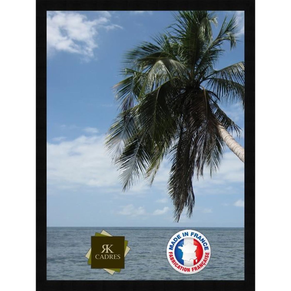 60 x 60 cm Cadres Noir Cadre en Bois 2 cm de Largeur Cadre Photo Mural 60x60 cm