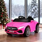 Voiture Électrique ORYXEARTH pour Enfant -Mercedes CLS350 – Rose– Confort, Sécurité et Musique
