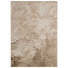 Tapiso Crystal Tapis Poils Courts Moderne Marron Beige Motif Abstrait Effet 3D Brillant Doux Tapis Salon Chambre OEKO-TEX 200x300