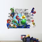 GETEK Sticker mural enfant chambre autocollant super mario bros.