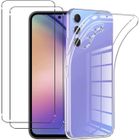 Coque Résistante Transparente et 2 Films protections écran verre trempé NOVAGO pour Samsung Galaxy A54 5G