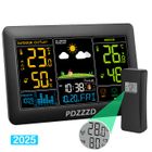 MAXLABER Station Météo,Station météo sans Fil, Thermomètre Hygromètre Baromètre Intérieure Extérieure avec Capteur LED Ecran Rétro