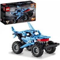 SHOT CASE - LEGO 42134 Technic Monster Jam Megalodon, Voiture Jouet pour Enfants +7 Ans 2 en 1 Truck et Low Racer Lusca a