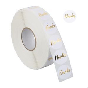 Rouleau D'autocollants "Merci Pour Votre Achat" - Uxcell - 1x3 Pouces - Rectangle Adhésif
