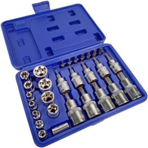 /'à douilles alésage 1//2 8 pièces TX20 TX25 TX30 Torx TX40 TX45 TX50 Tx55 TX60 Pièces Profil T trou Vis Torx Sécurité Torx Clé Torx longue Noix profonde Noix Set Jeu de douilles à douilles Noix