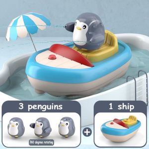 JOUET DE BAIN Pingouin éjacule - Jouets de bain électroniques pour bébé, canard à bulles, jeu d'eau, fabricant de bulles, p