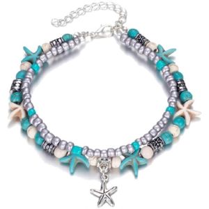 CHAINE DE CHEVILLE Boho Seashell Cheville Bracelets pour Femmes Starf