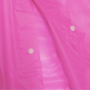 M-2XL Type PVC Manteau de Pluie Mac Violet Transparent Transparent GR