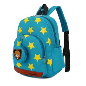 Sac a Dos Bebe Petit Ours Cartable Maternelle pour Gar/çon Filles 2-5 Ans Bleu Vert Sac /à Dos pour Enfant