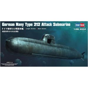 KIT MODÉLISME Maquette de sous-marin d'attaque Type 212 de la Marine Allemande - Hobbyboss - Echelle 1:350