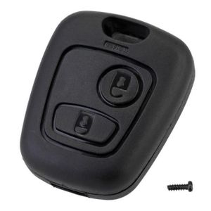 COQUE CLEF TELECOMMANDE 2 BOUTONS PEUGEOT 107 206 207 307 407 - ADTUNING  FRANCE