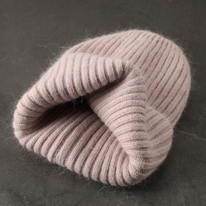 CASQUETTE - SNOOD Casquette,Chapeau tricoté à rayures en fourrure de