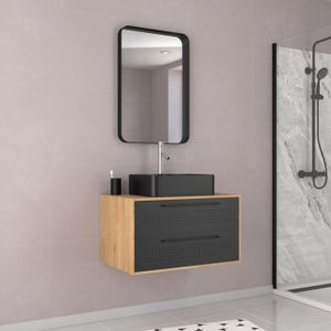 MEUBLE VASQUE - PLAN Pack meuble de salle de bain caisson 2 tiroirs + v