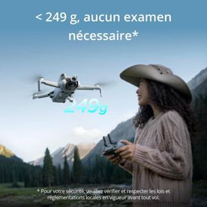 DRONE DJI Mini 4 Pro DJI RC-N2 - Drone Pliable avec Camé