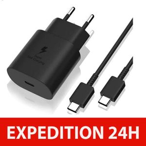 CHARGEUR TÉLÉPHONE Chargeur Rapide 25W + Cable USB-C USB-C pour SAMSU